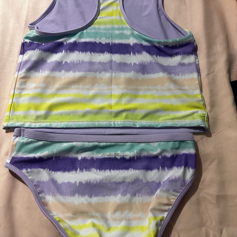 Eddie Bauer Girls’ Two-Piece Swimsuit – Size L (14/16) – New